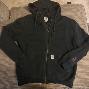 Carrhart rain defender zip up hoodie jacket sweatshirt large